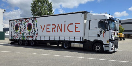 Vernice impreuna cu Delgufo transforma TIR-ul Ana Dav Com într-un punct de atracţie