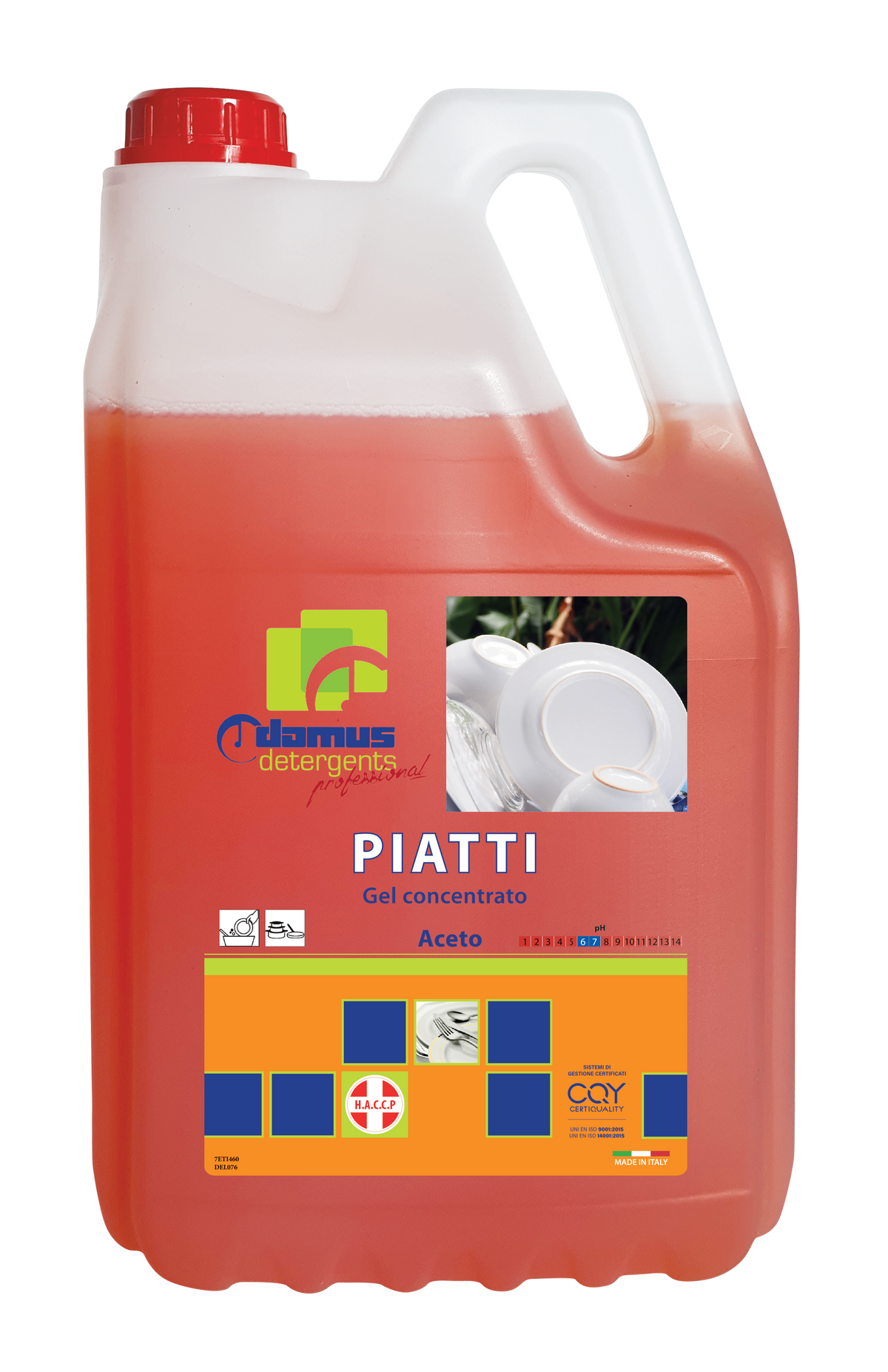 Detergent concentrat pentru vase Chiaro Luce Piatti – Oțet, 5 kg
