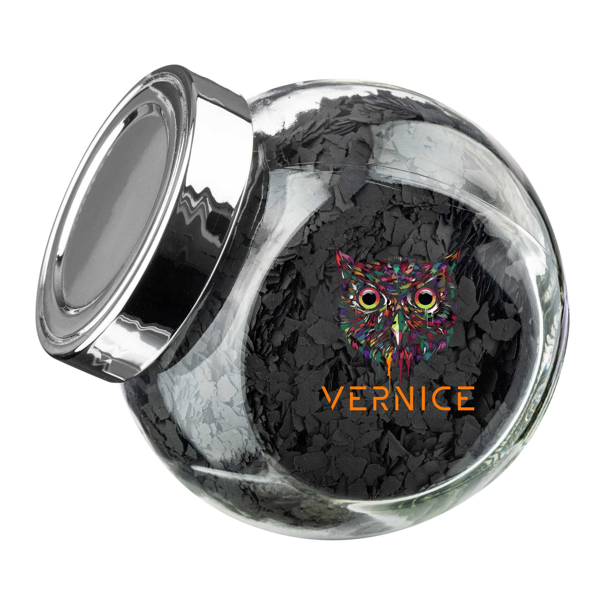 Fulgi decorativi negru 100g