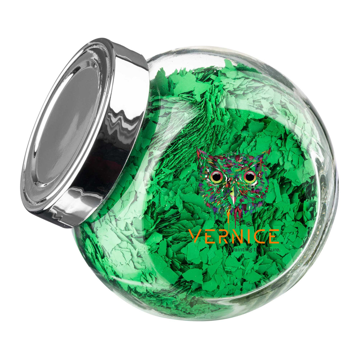 Fulgi decorativi verde inchis 100g