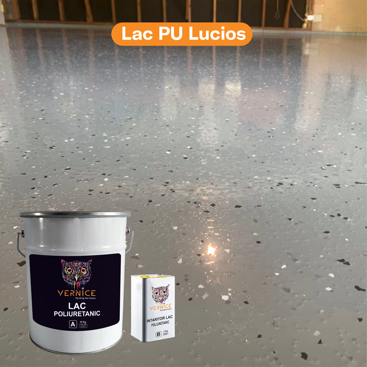 LAC POLIURETANIC RT LUCIOS BETON, METAL, LEMN