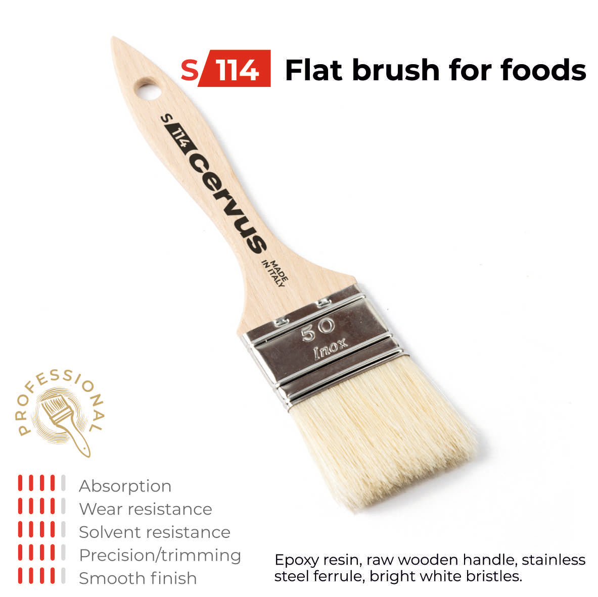 Professional brush for the food industry S114