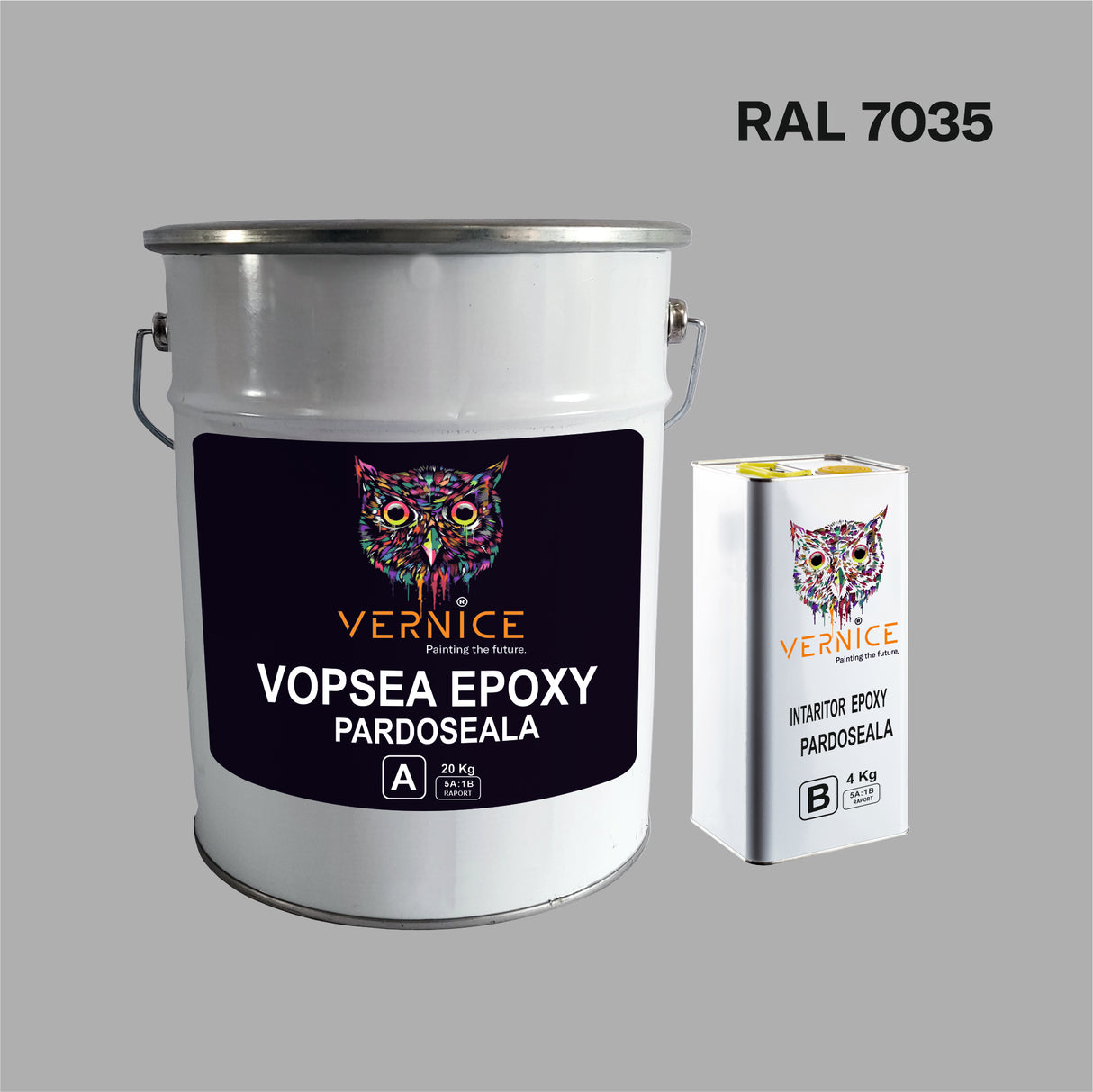 VOPSEA EPOXI PARDOSEALA SEMIMAT ECO 24kg/180mp/strat +SOLVENT 3L