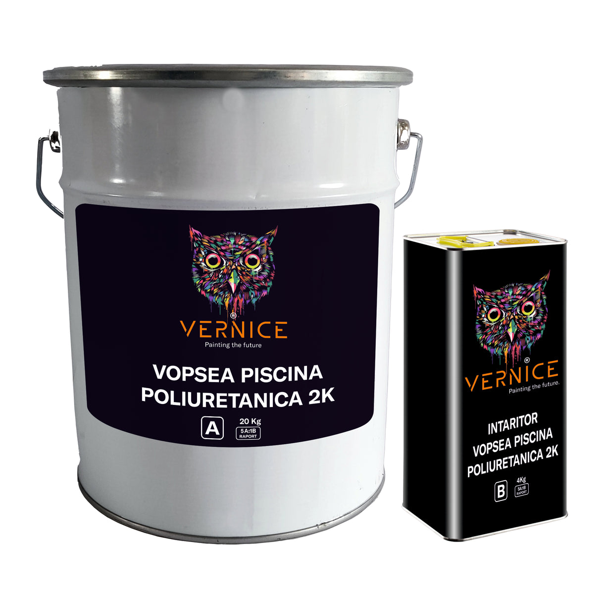 VOPSEA PISCINA 2K BICOMPONENTA POLIURETANICA ALB