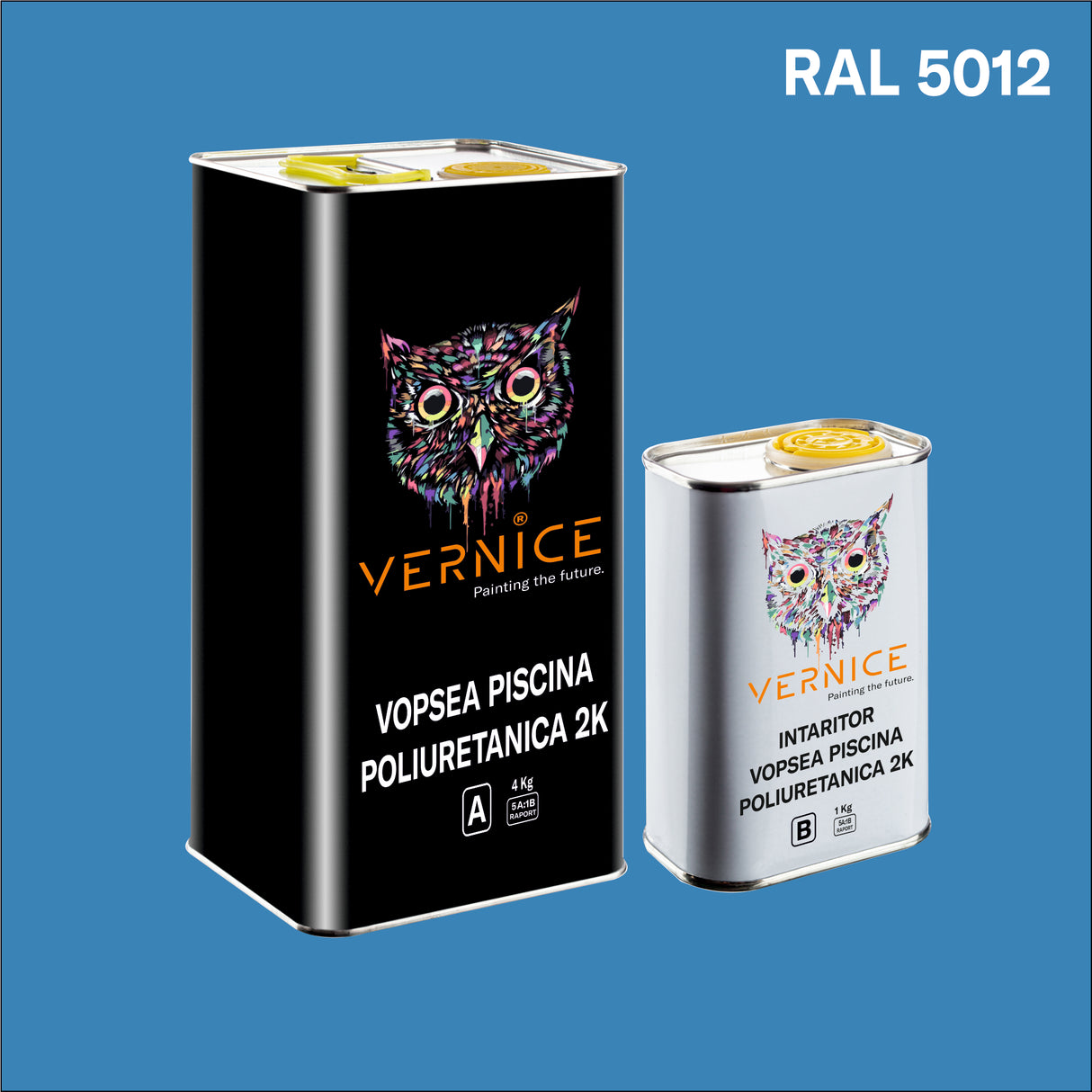 VOPSEA PISCINA 2K BICOMPONENTA POLIURETANICA BLEU RAL 5012