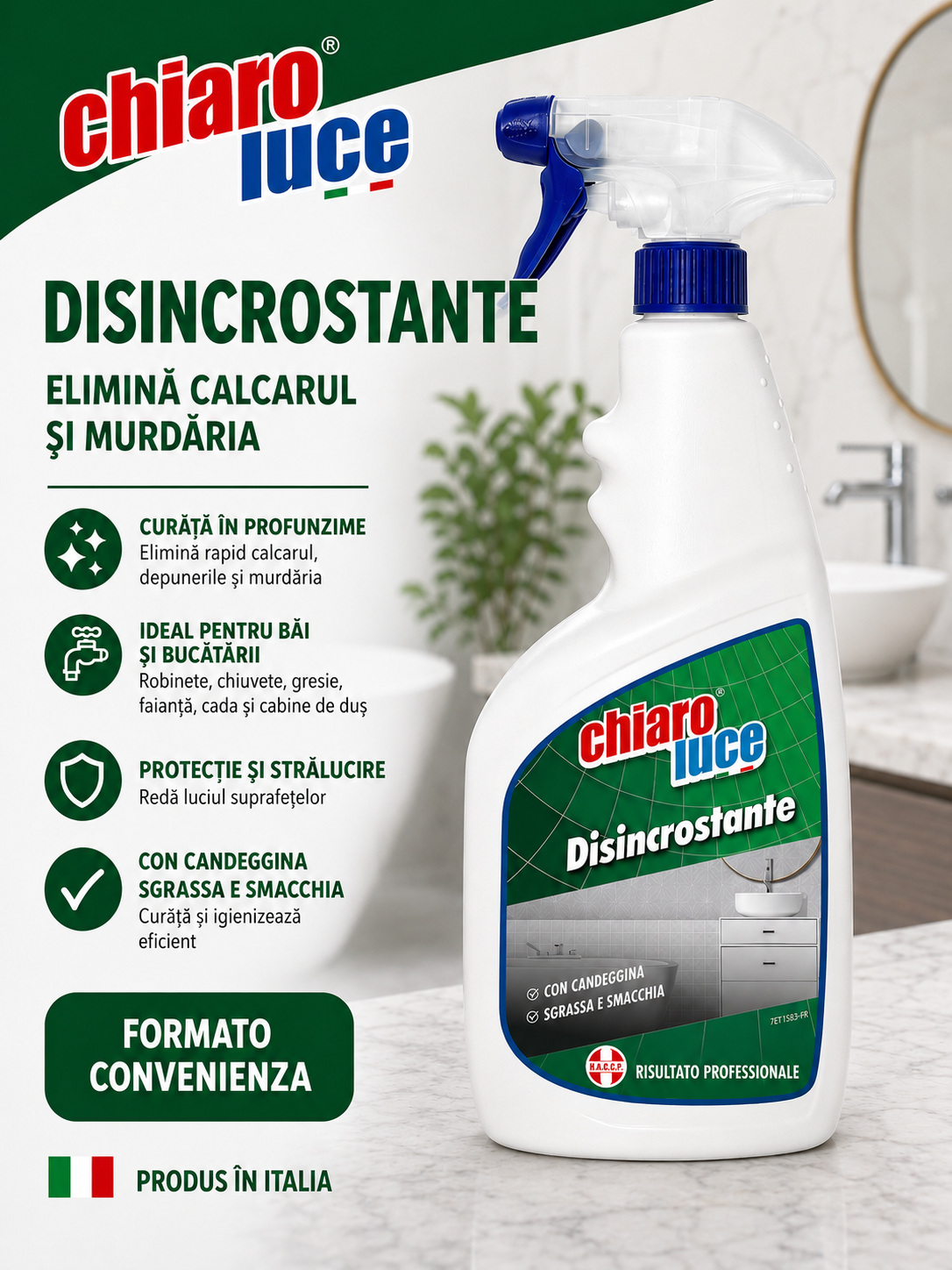 Detartrant profesional Chiaro Luce Disincrostante 750ml