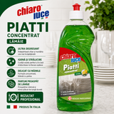 Detergent concentrat pentru vase Chiaro Luce Piatti – Lămâie, 1100 ml