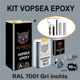 EPOXY PAINT KIT 5KG DARK GREY RAL 7001