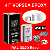 KIT VOPSEA EPOXY 5KG ROSU RAL 3020