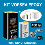 KIT VOPSEA EPOXY 5KG ALBASTRU RAL 5012