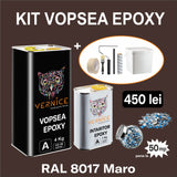 KIT VOPSEA EPOXY 5KG MARO RAL 8017