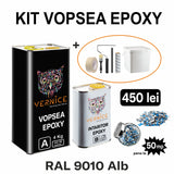 KIT VOPSEA EPOXY 5KG ALB RAL 9010