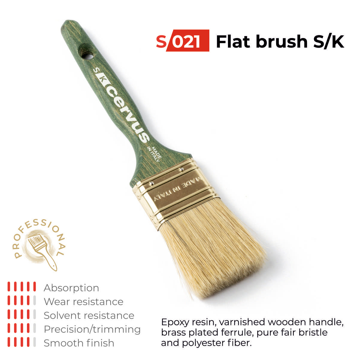 Professional brush for epoxy resin S021