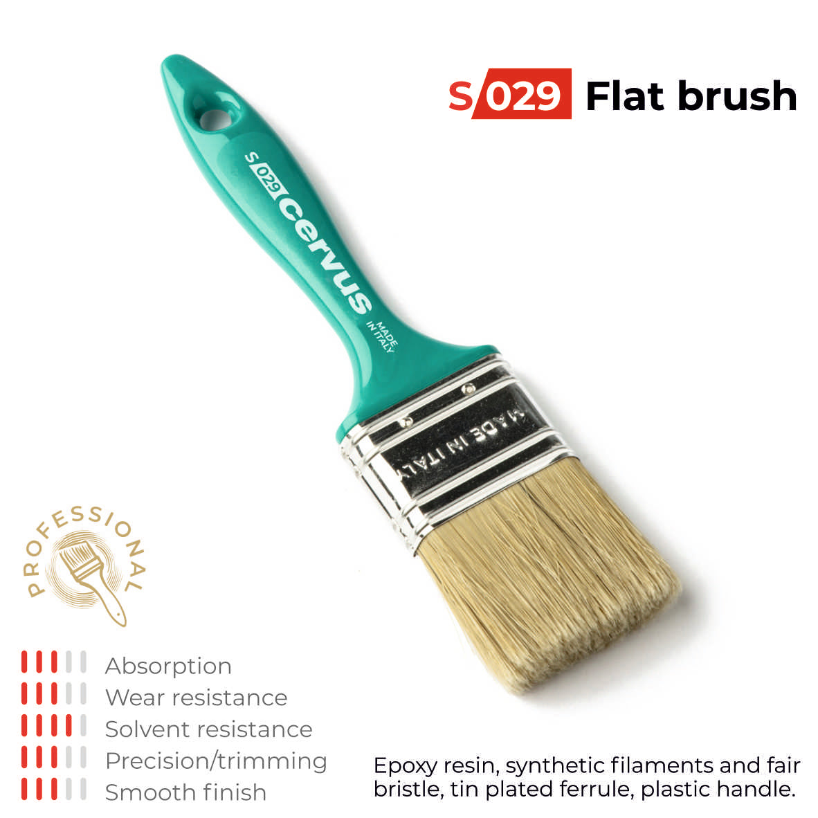 Professional brush for epoxy resin S029