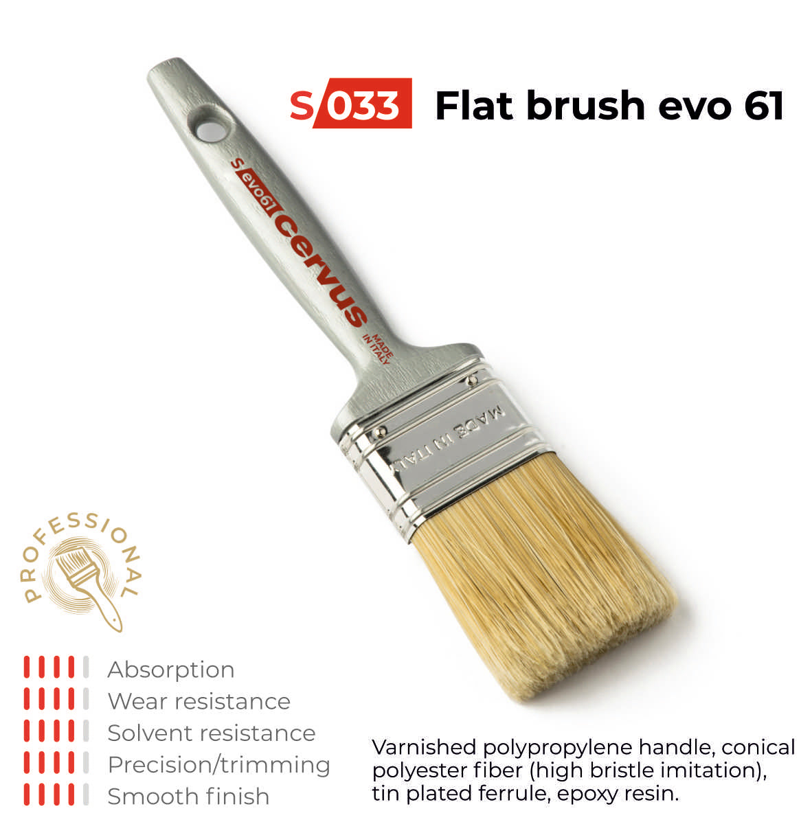 Professional brush for epoxy resin S033