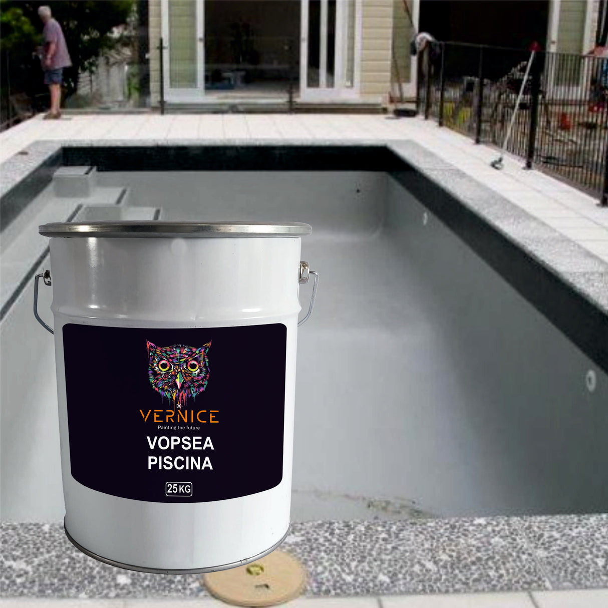 POOL PAINT GREY RAL 7004 25KG