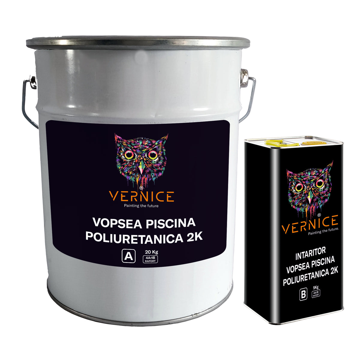 VOPSEA PISCINA 2K BICOMPONENTA POLIURETANICA ALB