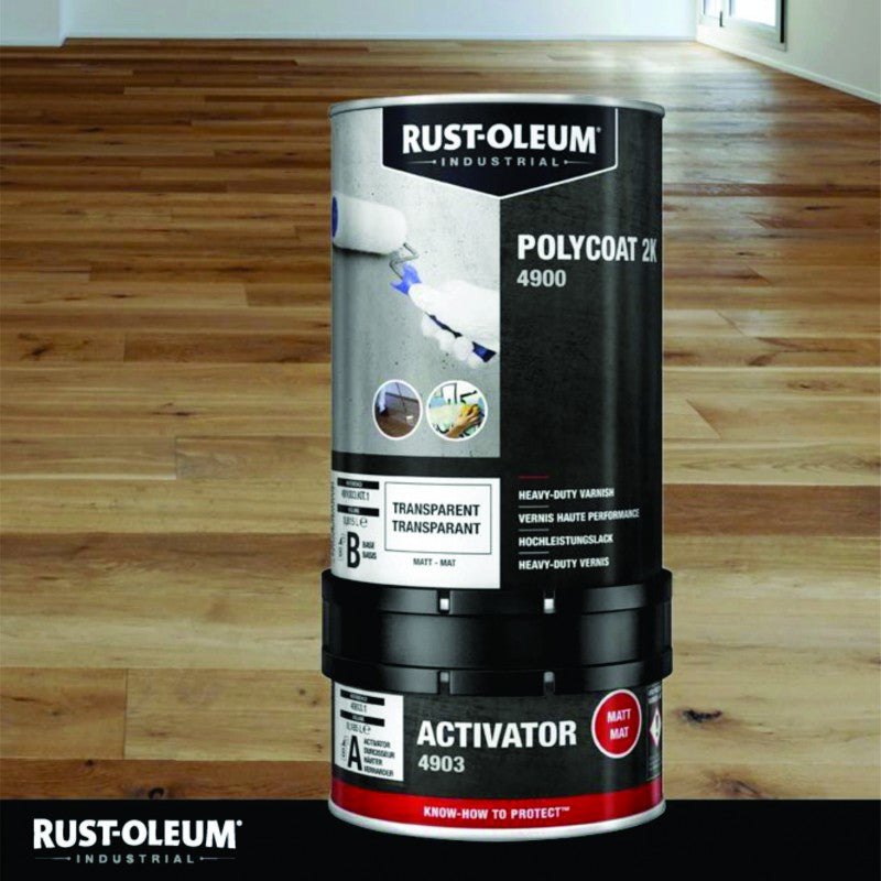 Lac Poliuretanic 4900 Transparent 2K MAT Rust-Oleum 1L