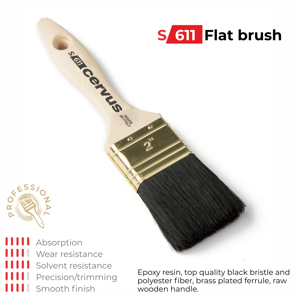 Professional epoxy resin brush S611